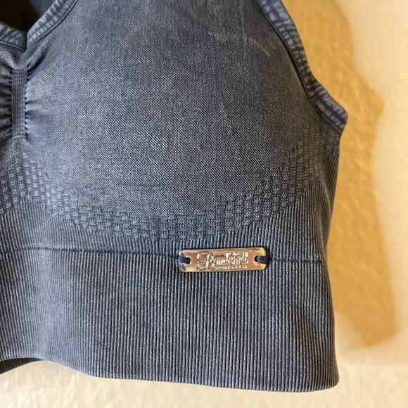 Bombshell Sportswear Marled Mineral Seamless Sports Bra NEW M Neptune - Picture 6 of 6